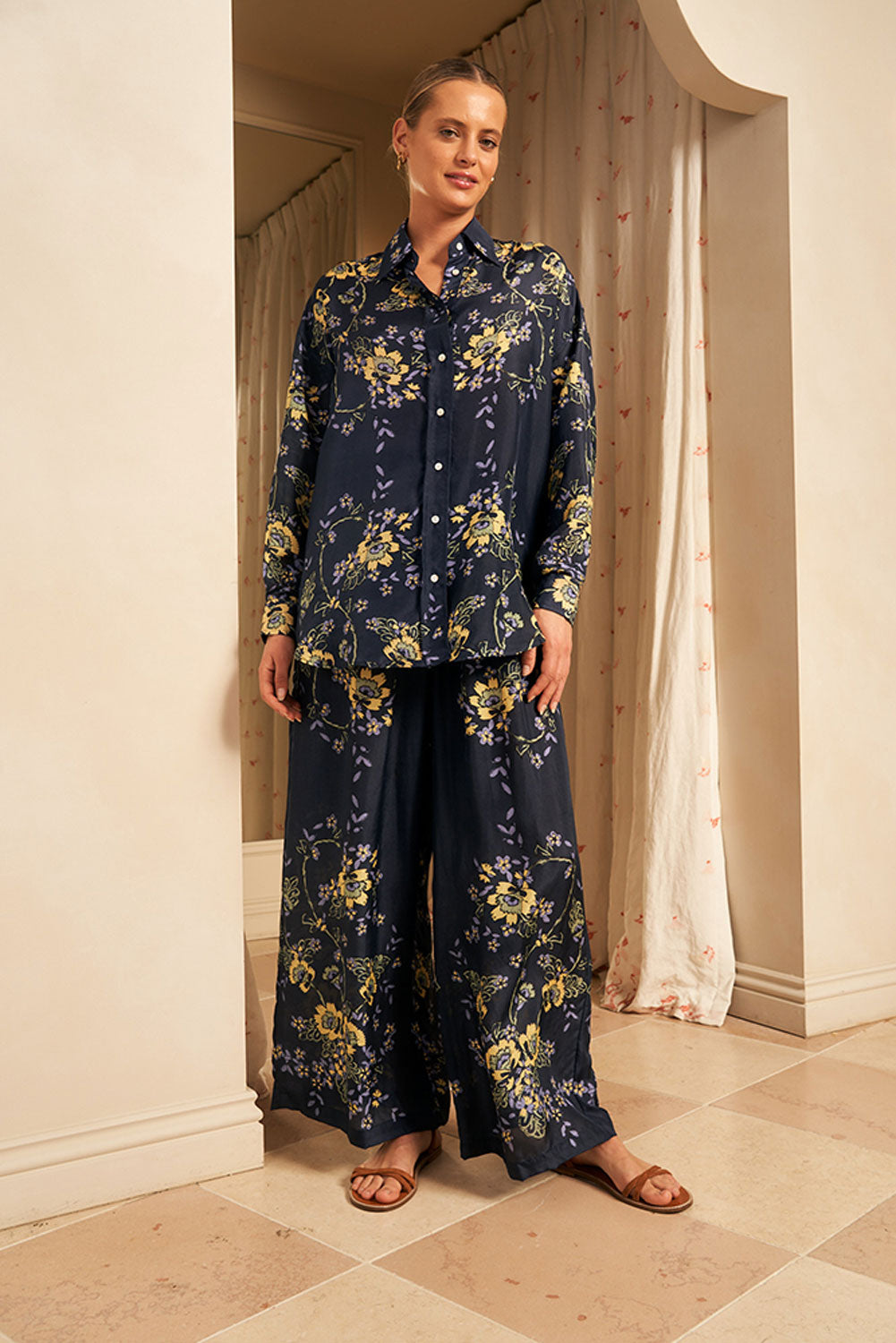Ella Pant | Jasmine Indigo