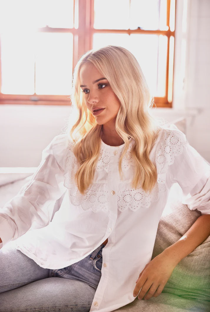 Marigold Blouse | White