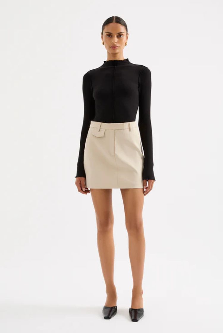 Orla Mini Skirt | Stone