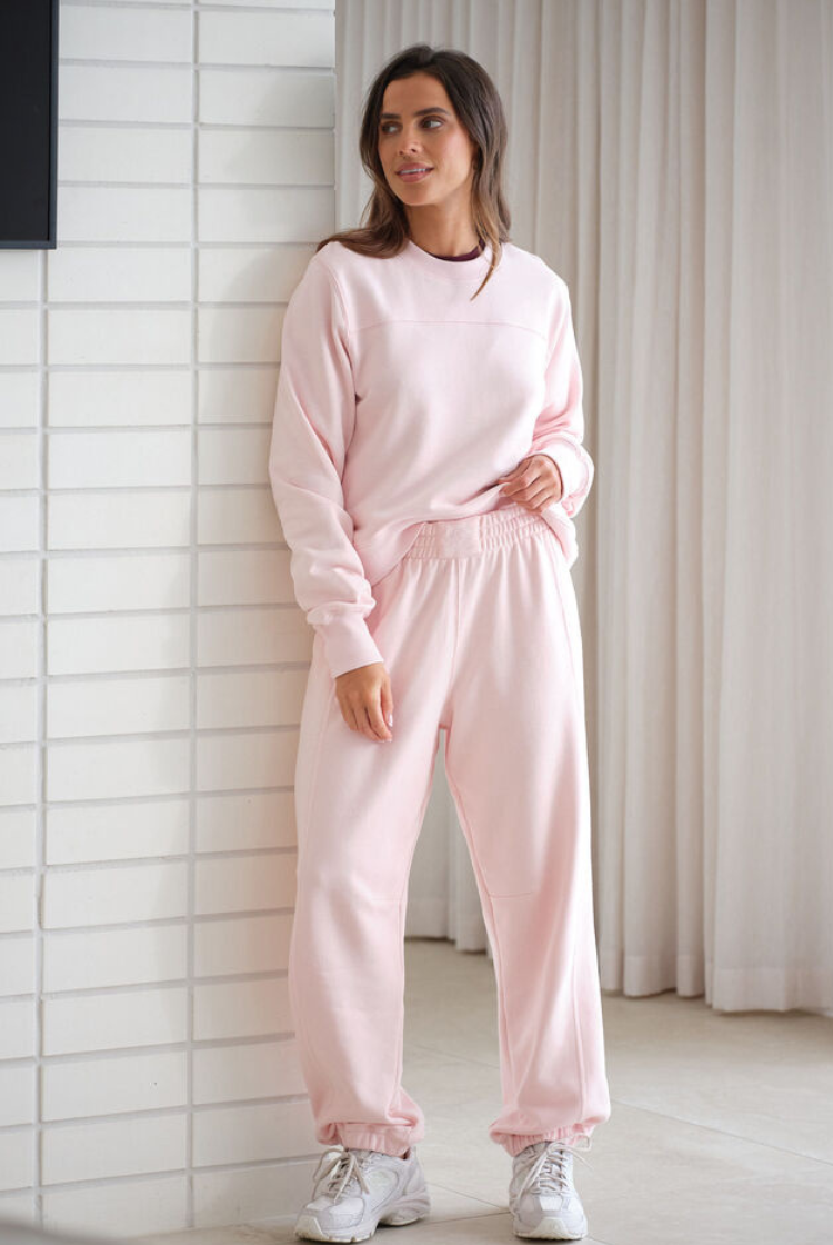 Seamed Trackpant | Shell Pink