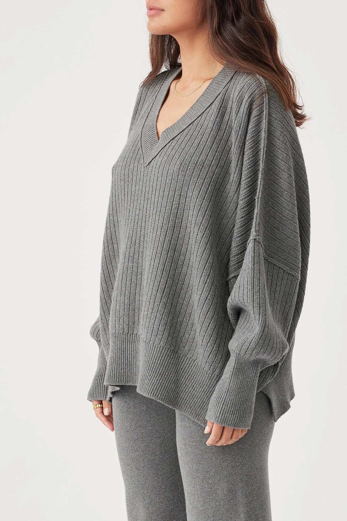 Vera Sweater | Dark Grey Marle