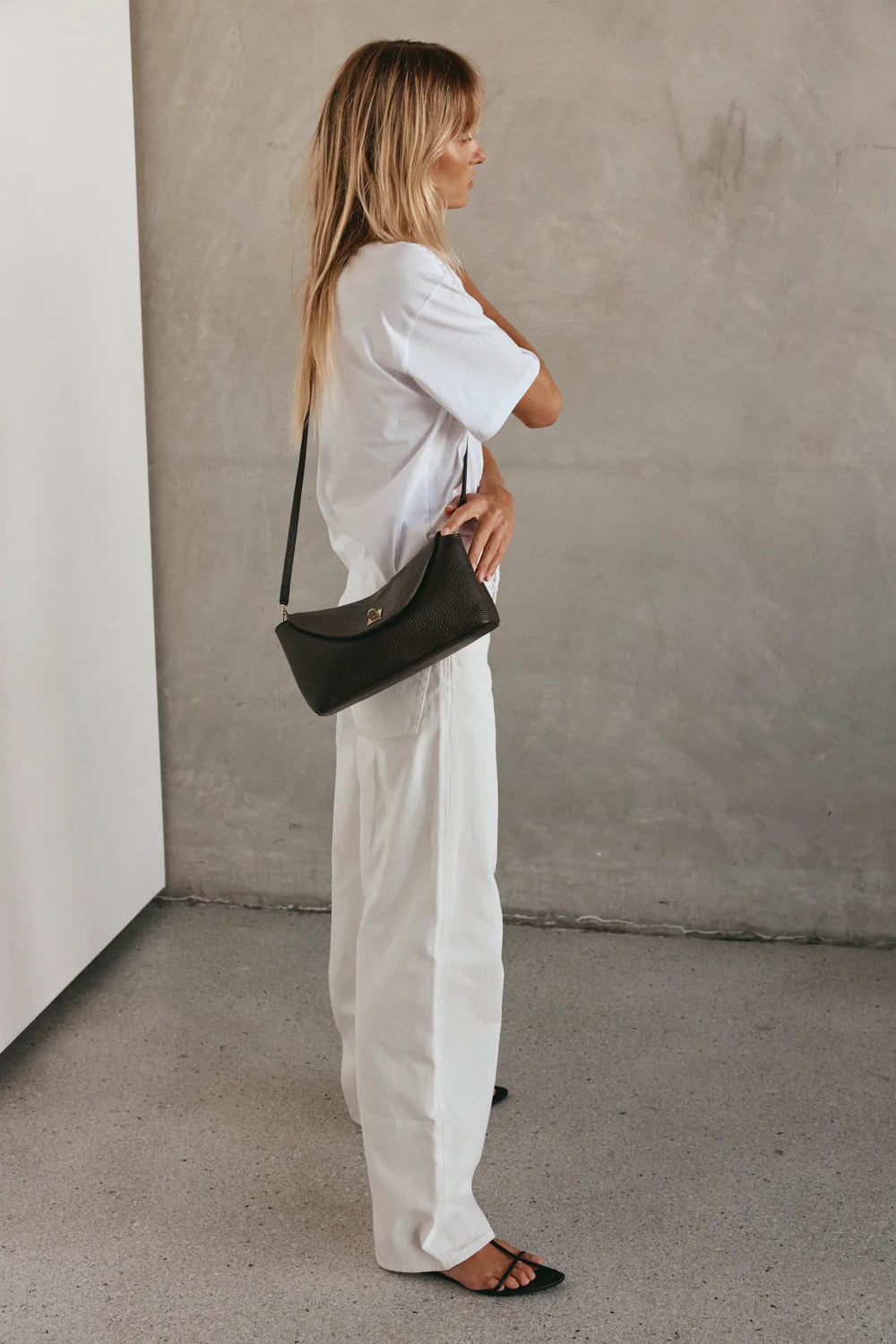 Sloane  Leather Convertible Clutch | Dark Chocolate