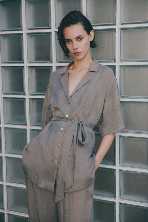 Seshni Tencel Shirt | Chestnut