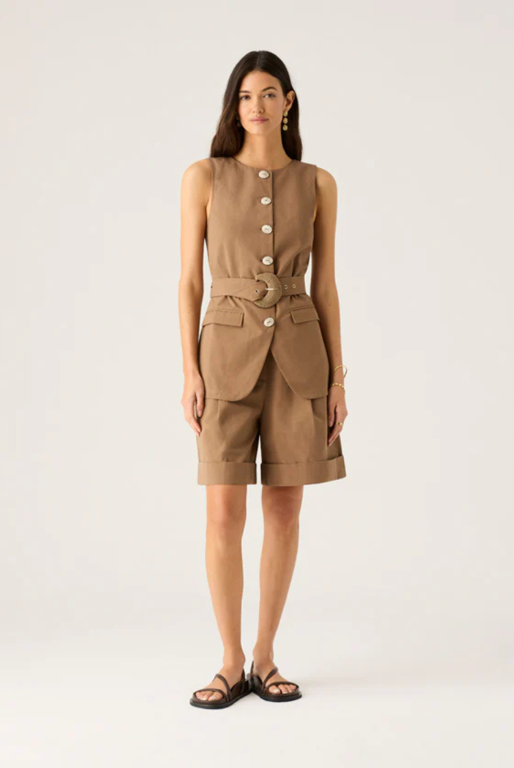 Nina Vest | Chocolate