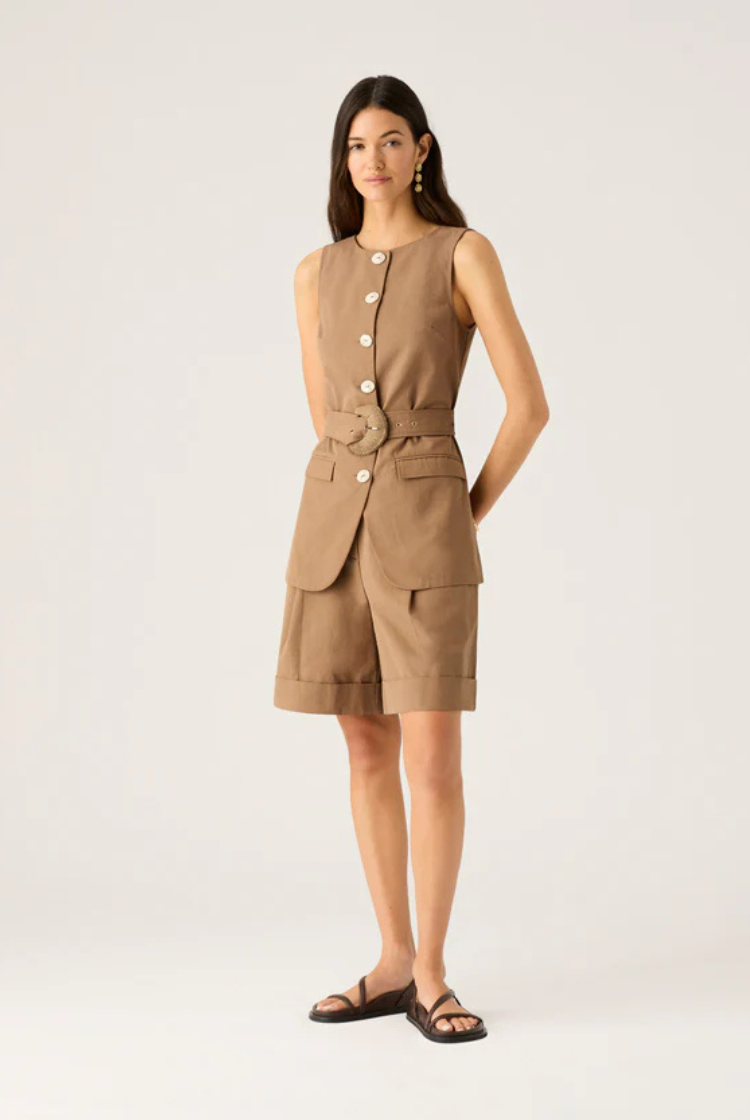 Nina Vest | Chocolate