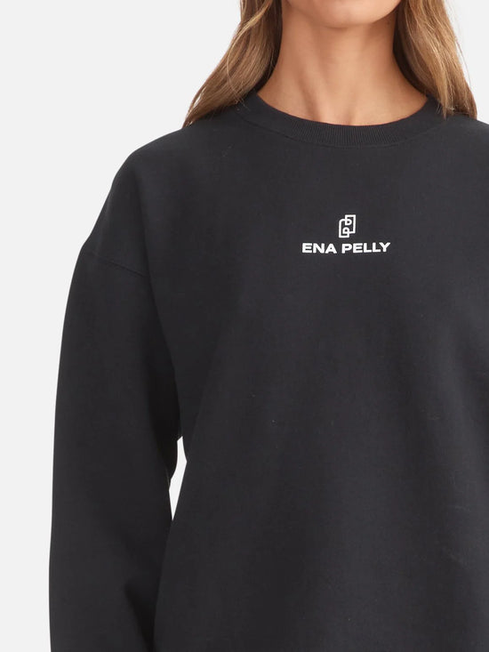 Lexi Monogram Sweater | Black