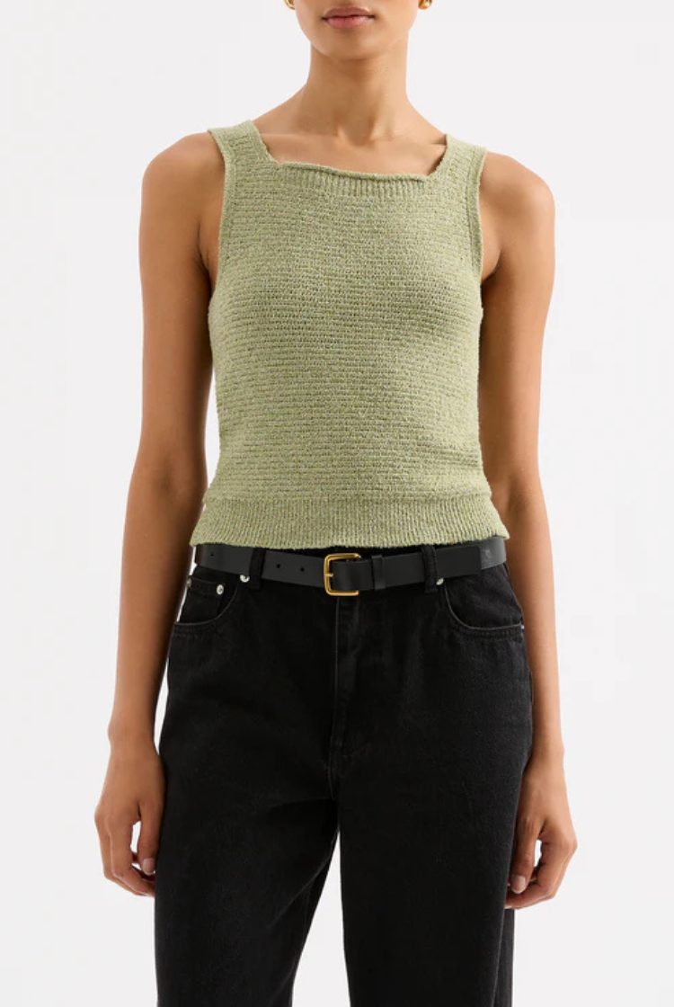 Miru Knit Tank | Lime