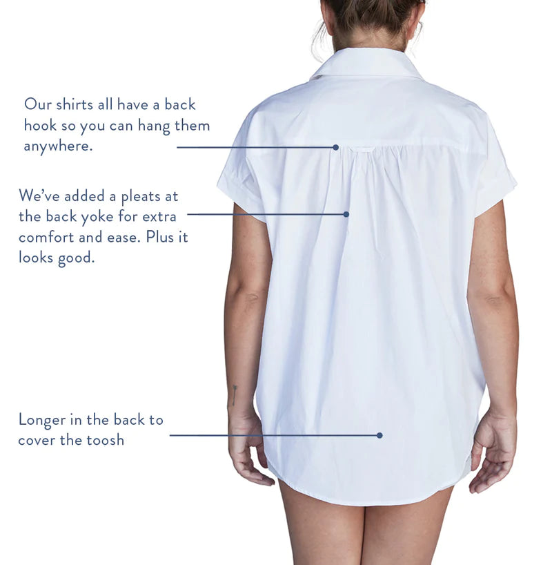 Jane Poplin Shirt | White