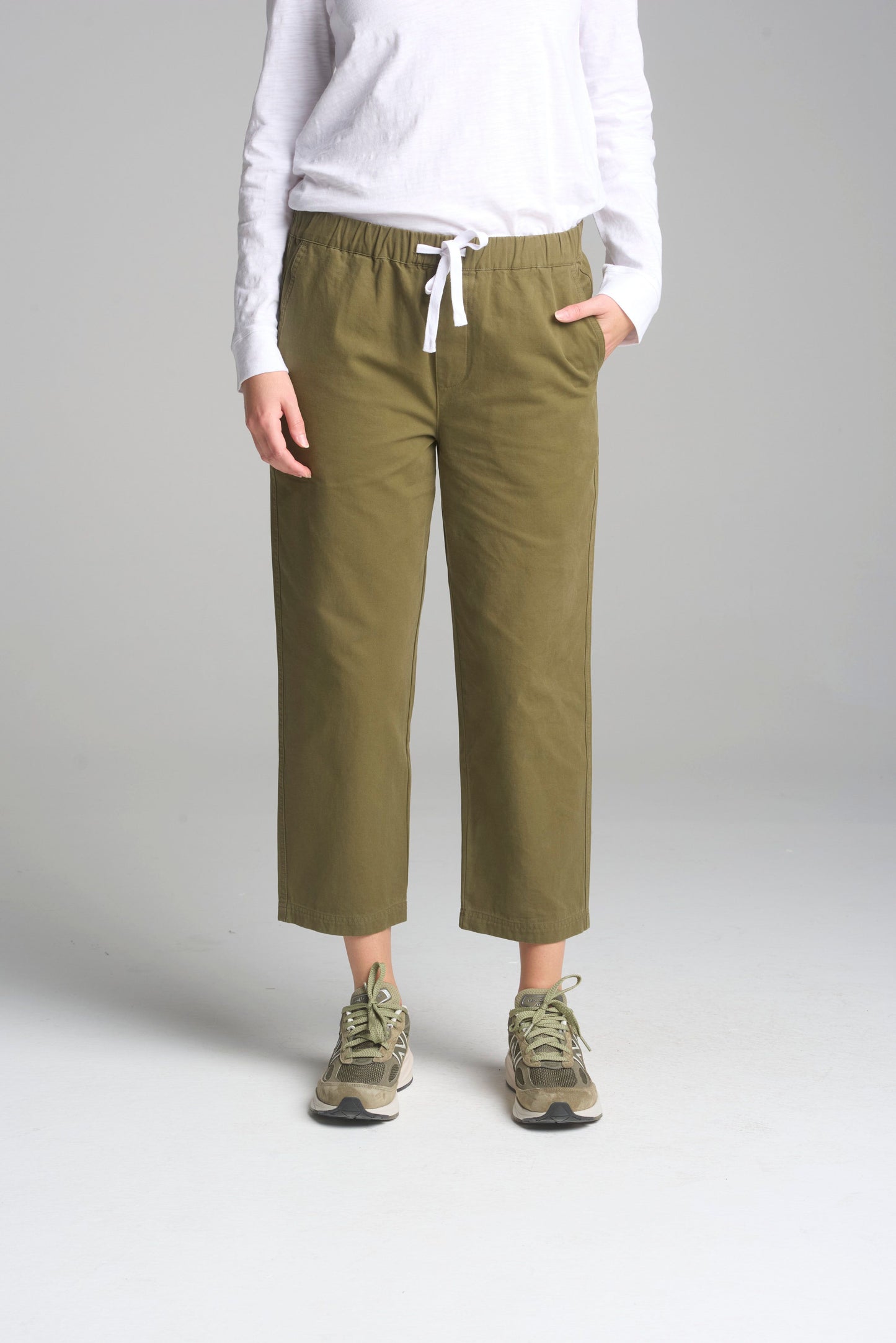 Above Ankle Pant | Dark Olive