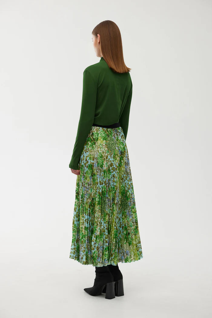 Goldie Pleat Skirt | Floral Haze