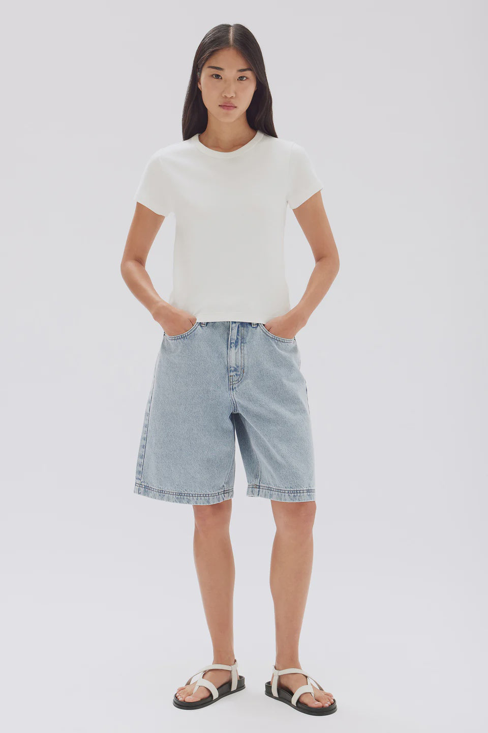 Lyla Cap Sleeve Tee | Antique White