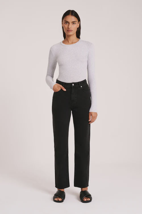 Organic Straight Leg Jean | Vintage Black