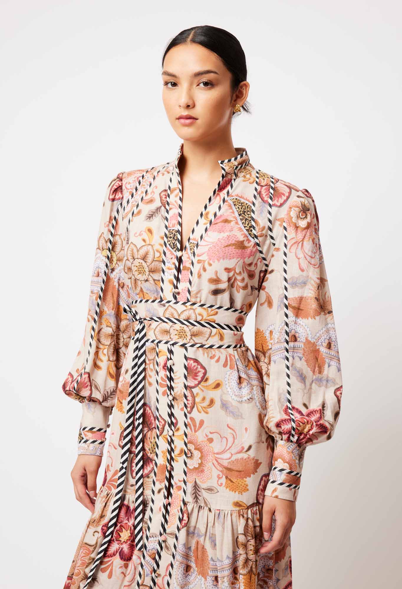 Vega Linen Maxi Dress | Aries Floral