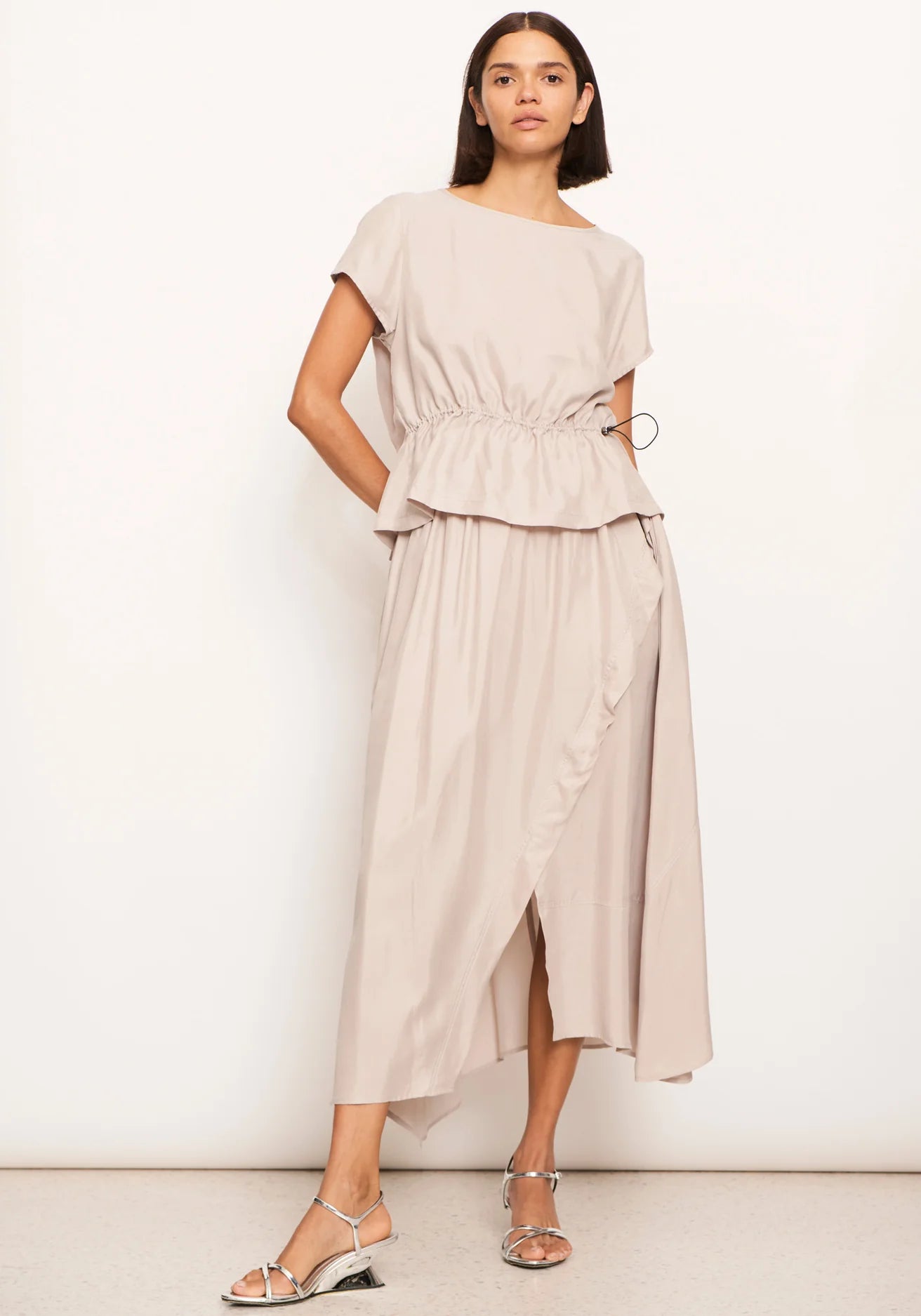 Vault Wrap Skirt | Pebble