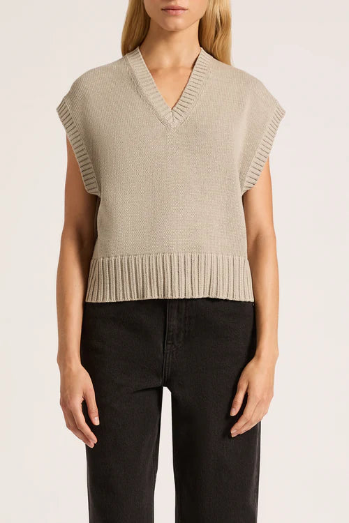 Cayo Knit Vest | Pumice