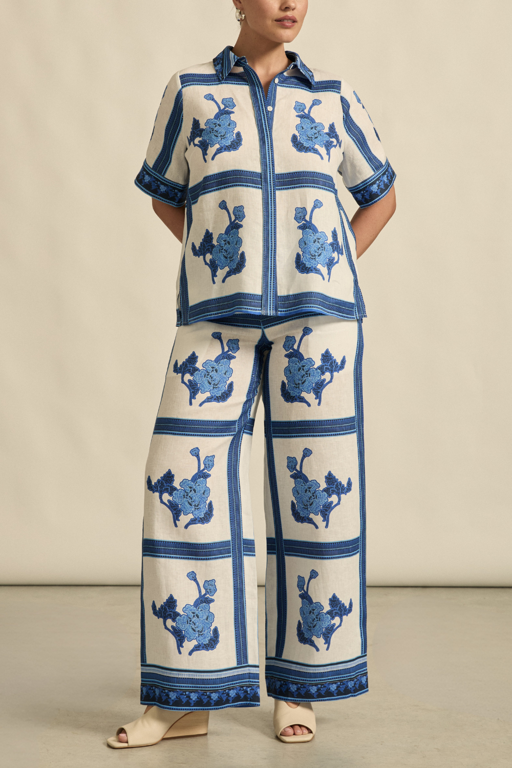 Gesture Pant | Azure Collage