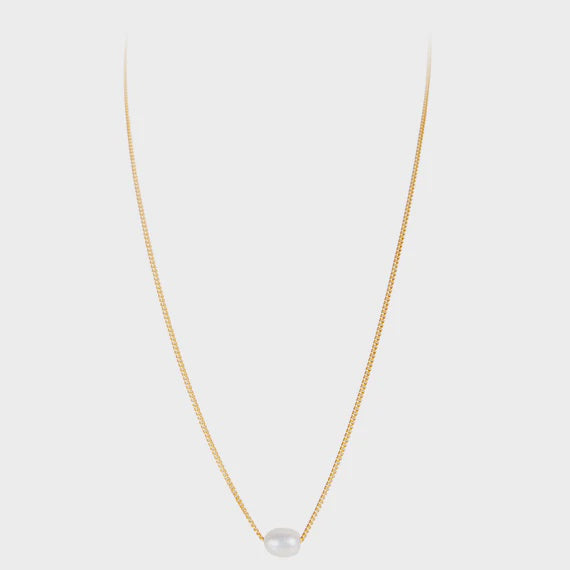 Mini Pearl Teardrop Necklace