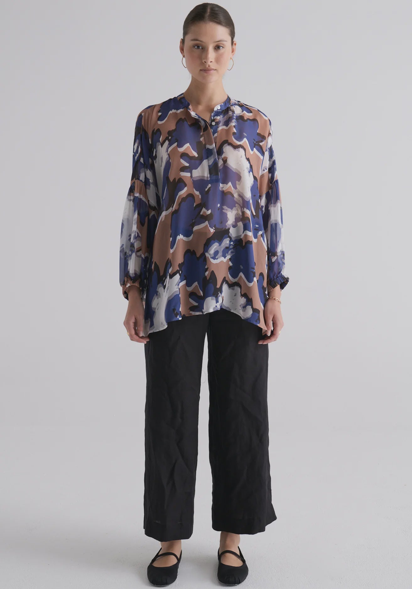 Marnie Shirt | Marnie Silk Print
