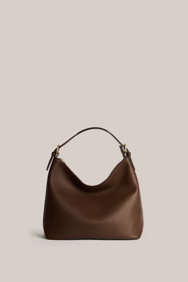 Harper Leather Hobo Bag | Chocolate