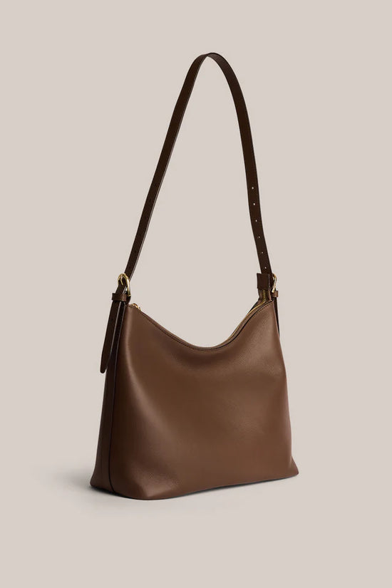 Harper Leather Hobo Bag | Chocolate