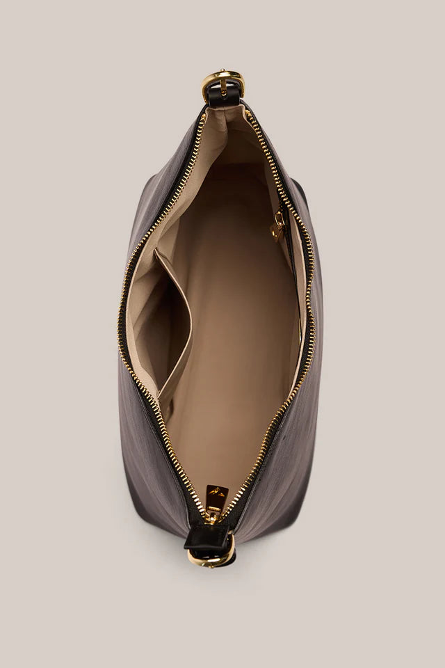 Harper Leather Hobo Bag | Black
