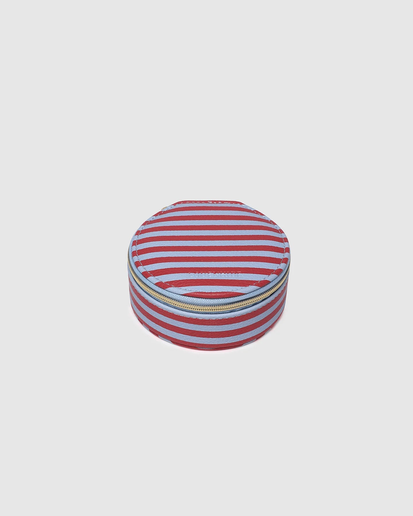 Sisco Stripe Jewellery Box | Red / Sky Blue Stripe