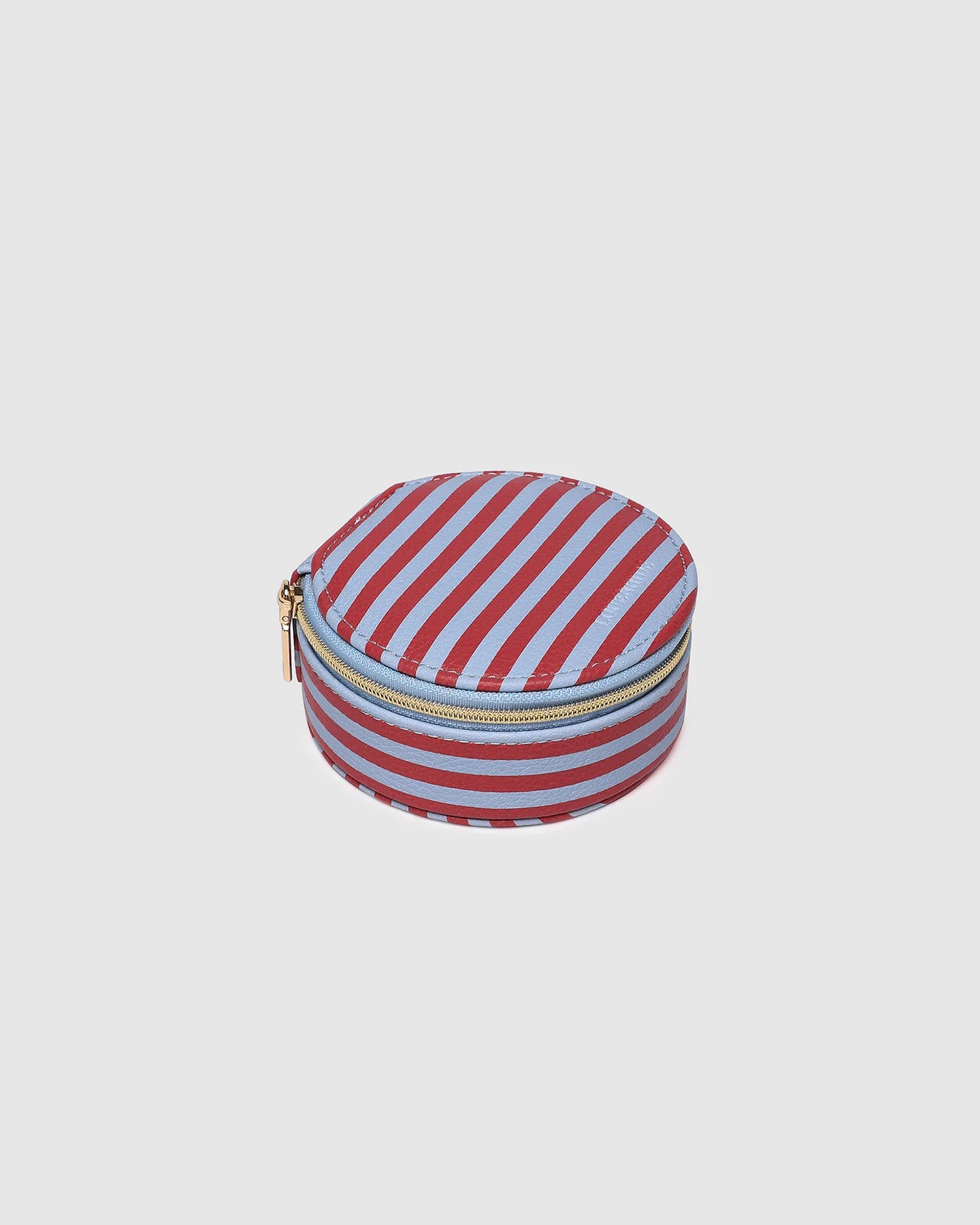 Sisco Stripe Jewellery Box | Red / Sky Blue Stripe