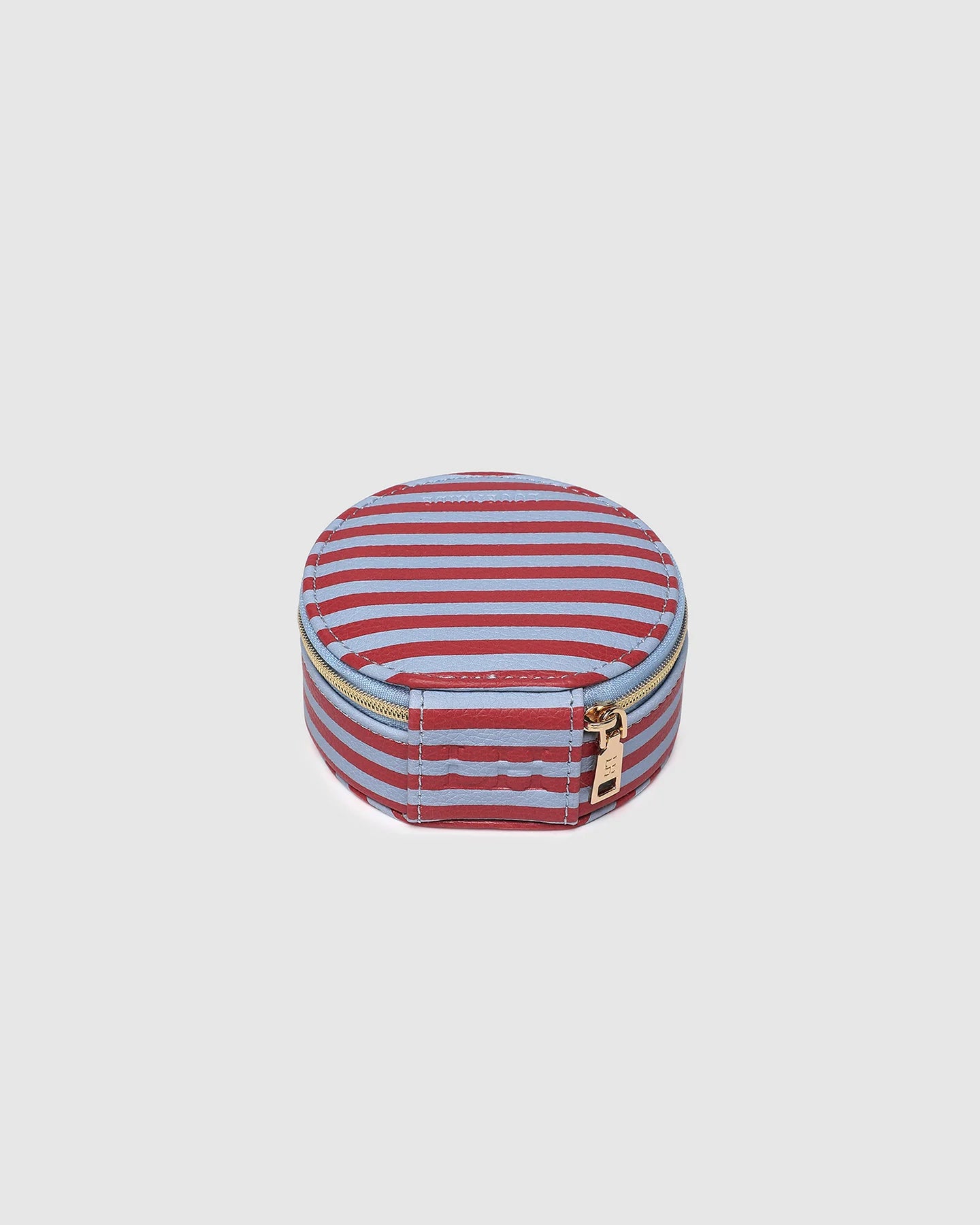 Sisco Stripe Jewellery Box | Red / Sky Blue Stripe