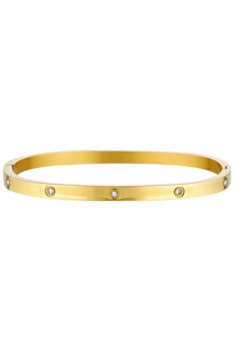 Dylan Bangle | Gold/ Celestial Clear