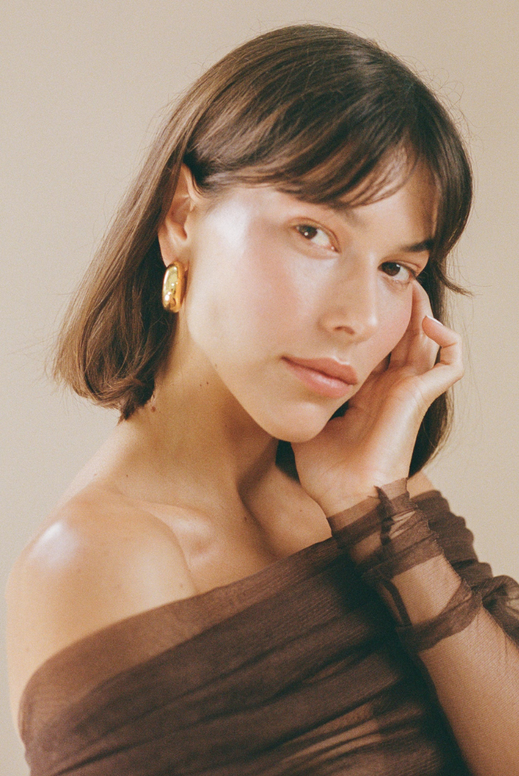Dina Hoops | Gold