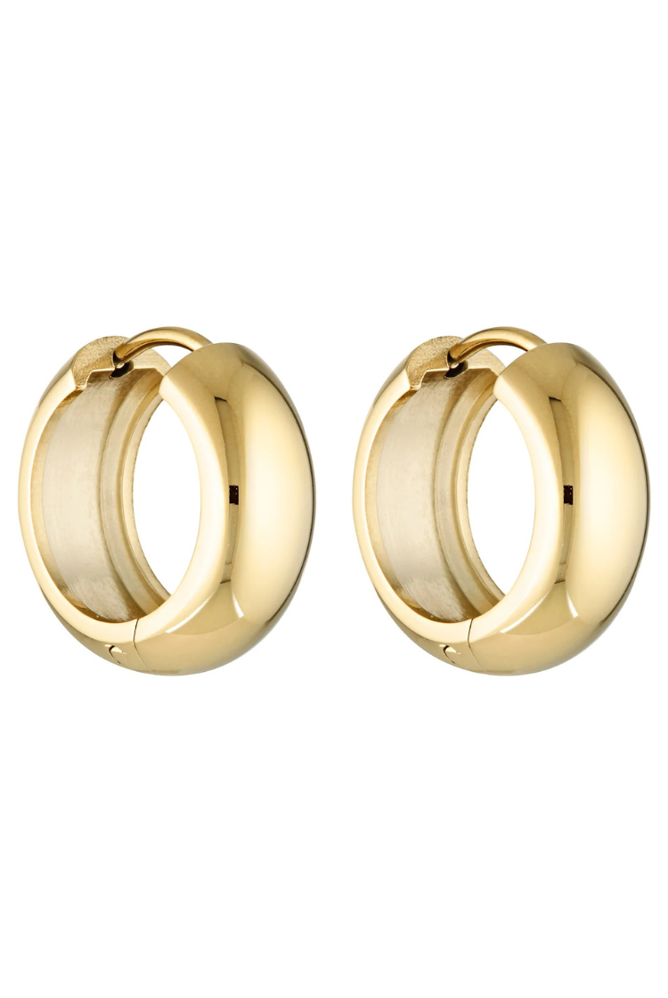 Petite Thick Huggies 18mm | Gold