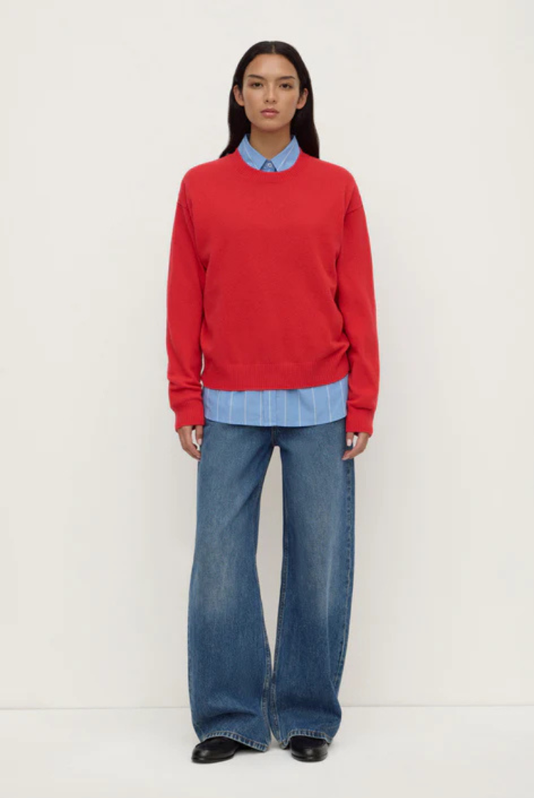 Carter Wool Sweater | Flame