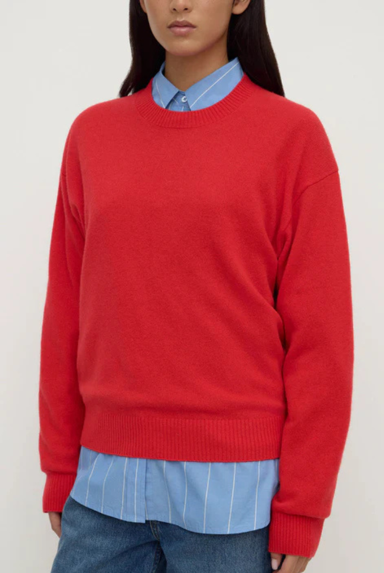 Carter Wool Sweater | Flame