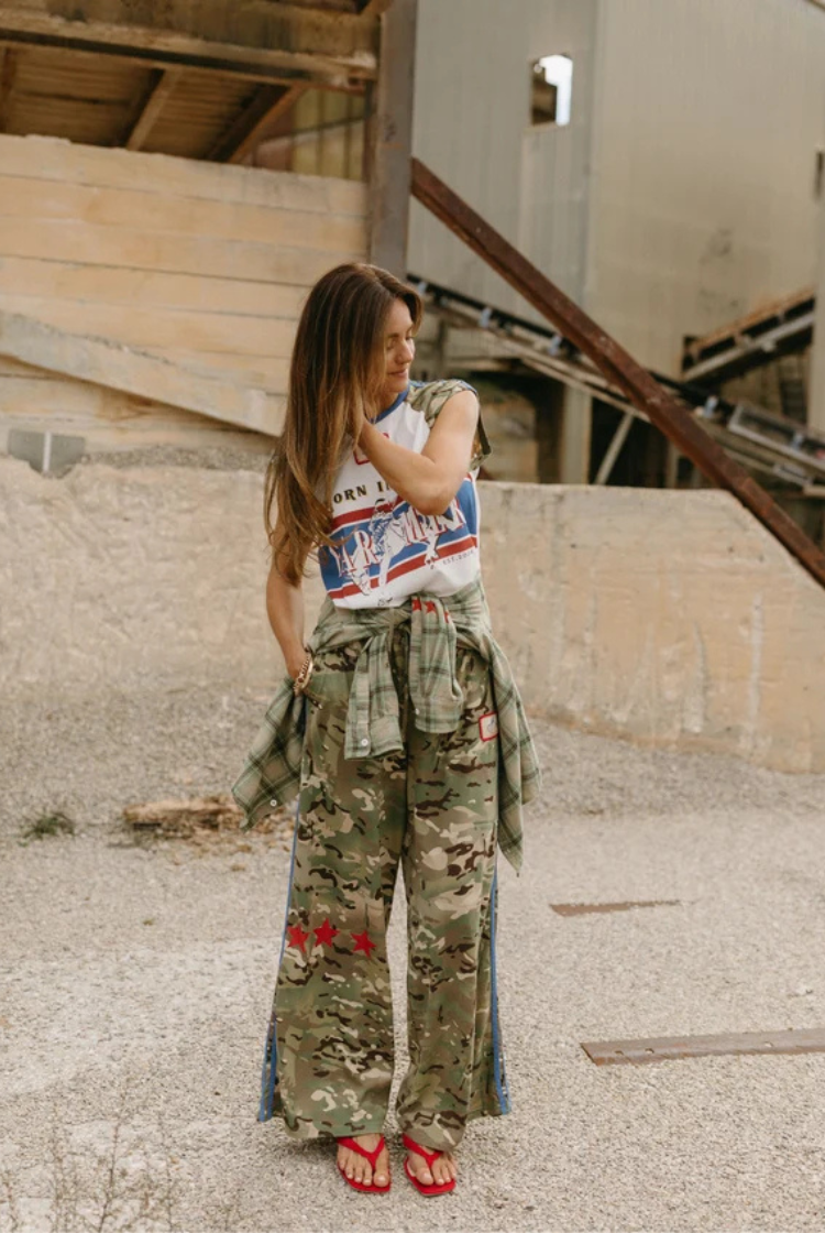 Camo Jersey Track Pants