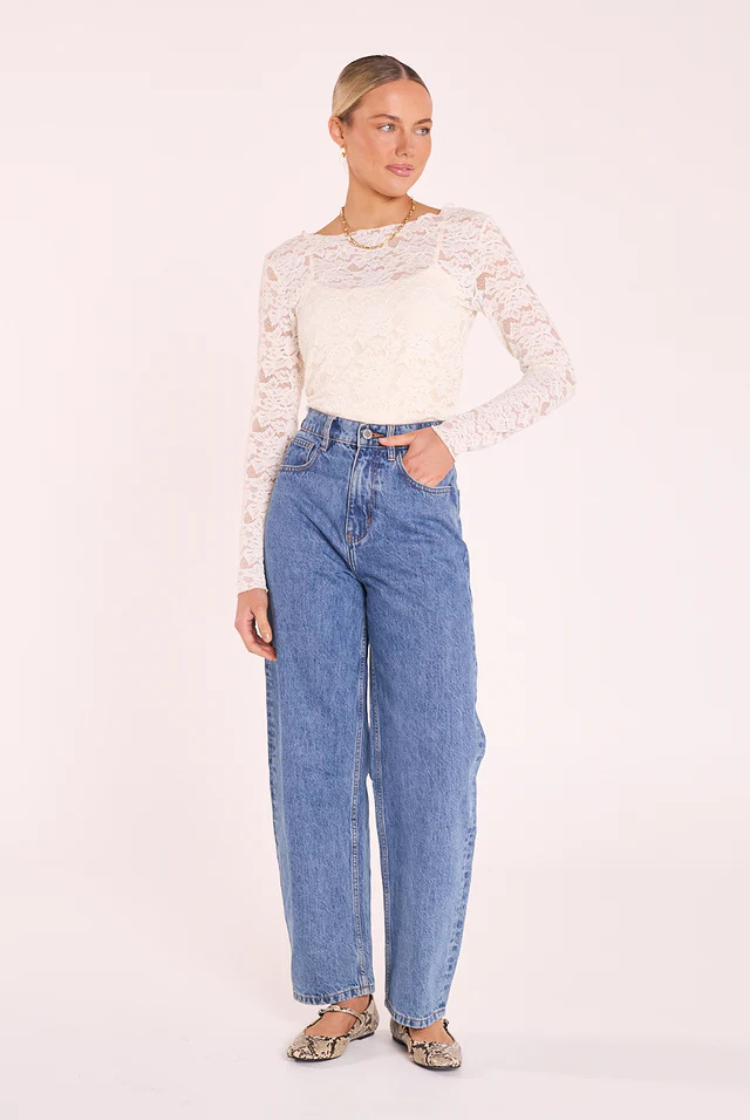 Daniella Lace Top | Cream