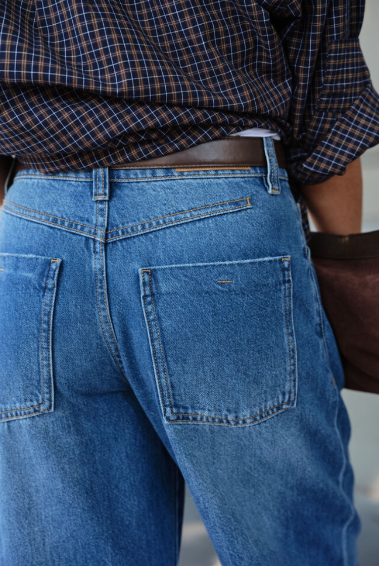 Frannie Cuffed Barrel Jean | Fresh Indigo