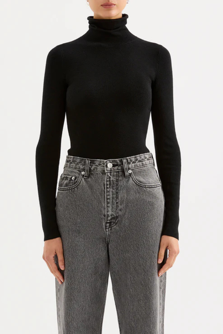 Florence Merino Skivvy | Black