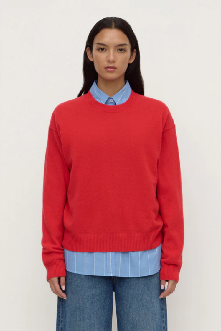 Carter Wool Sweater | Flame