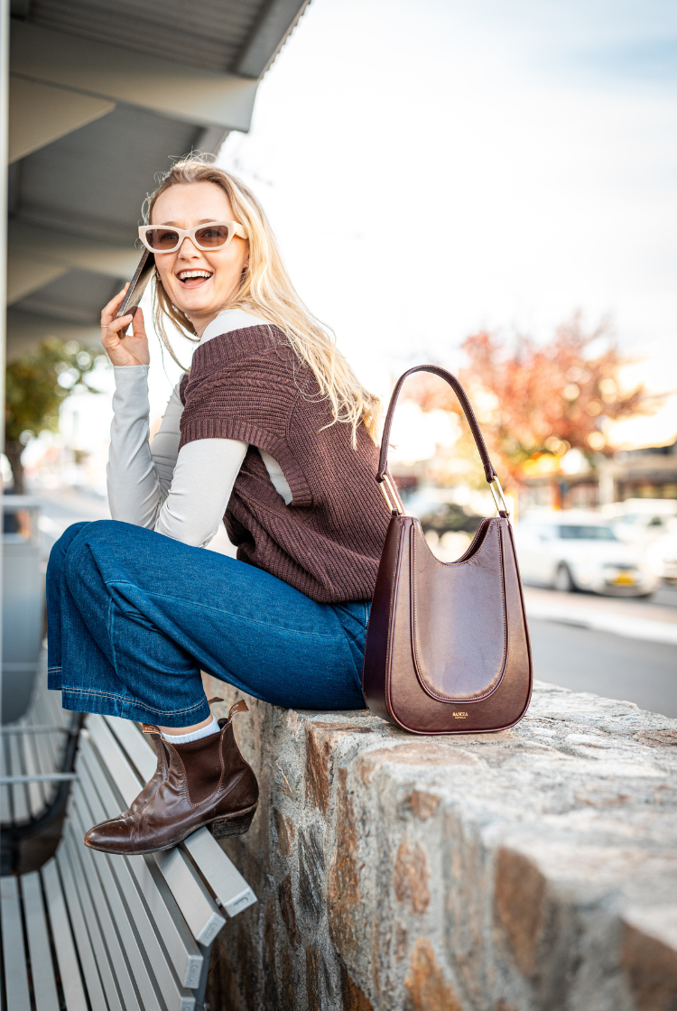Loren Cable Vest | Merlot