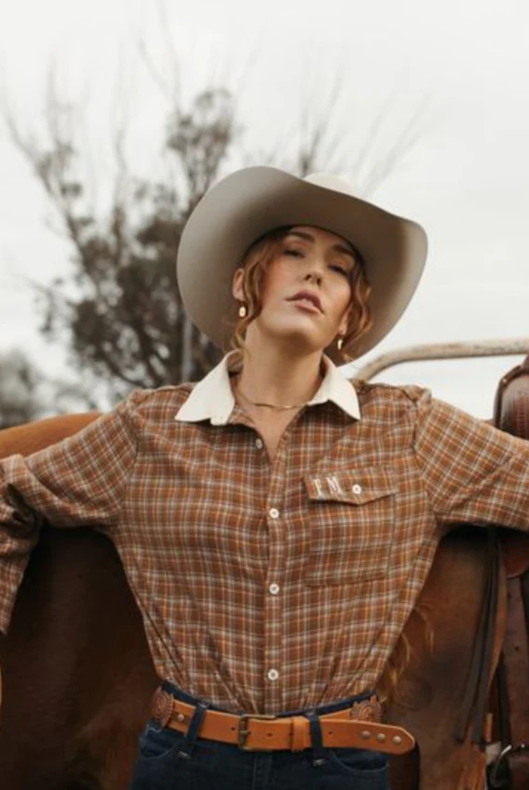 Homestead Check Boyfriend Button Up