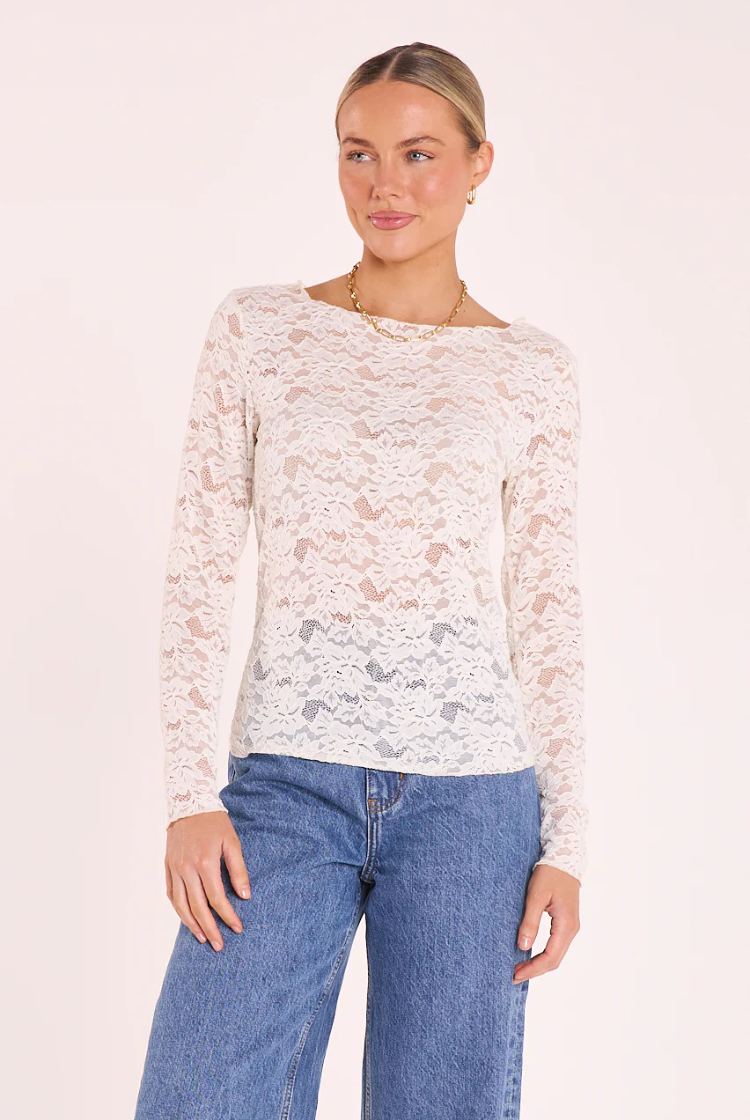 Daniella Lace Top | Cream
