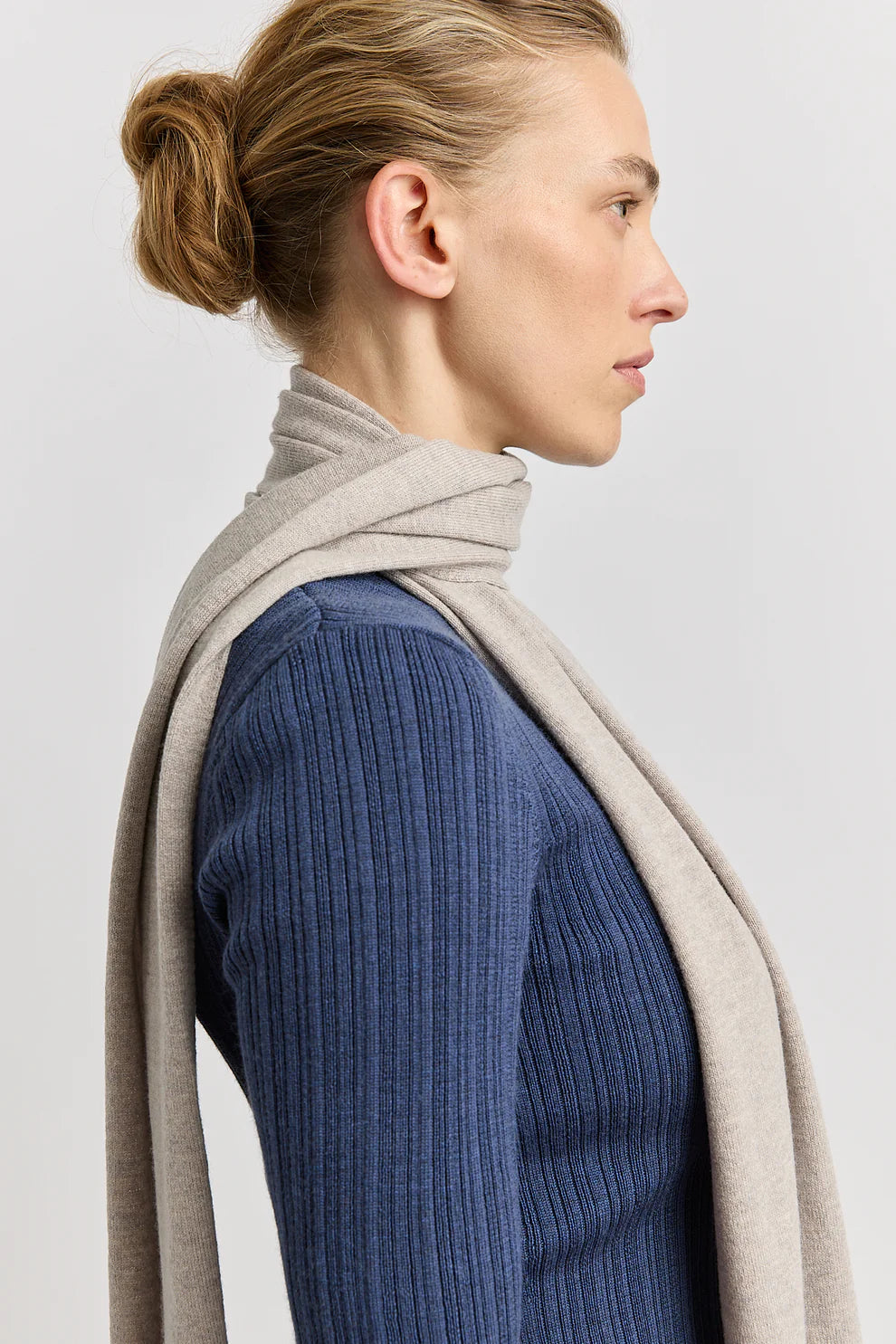 Extra Fine Merino Scarf | Light Oat
