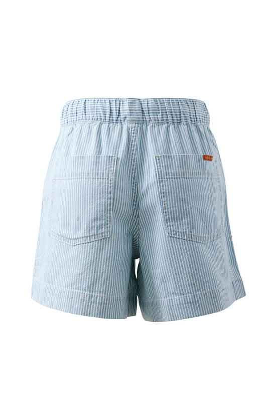 Darcy Relaxed Everyday Short | Indigo White Stripe