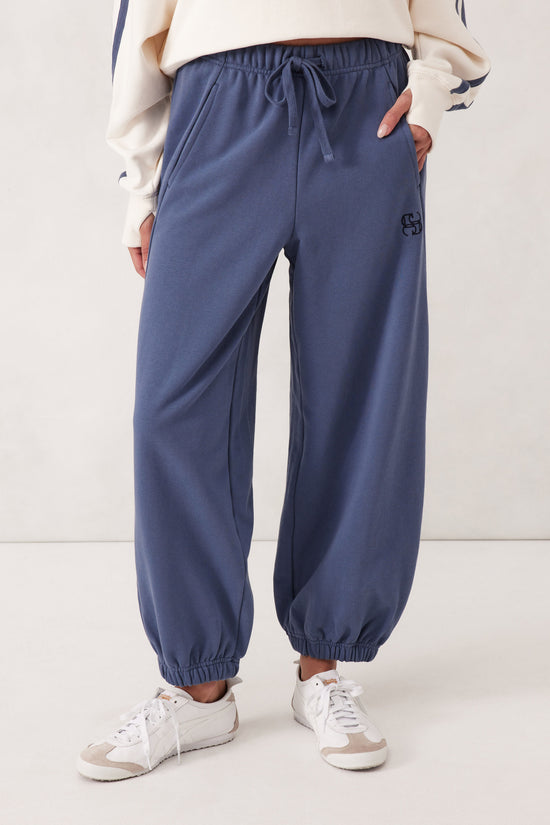 Barrel Leg Trackpant | Moonlight