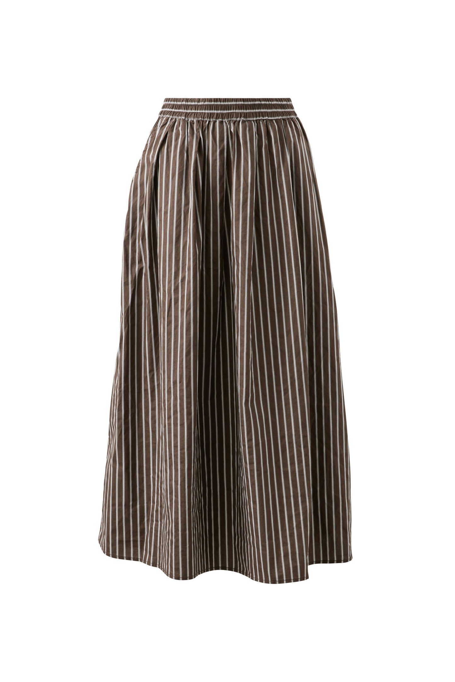 Florence Skirt | Chocolate / White Stripe