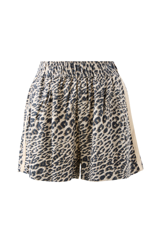 Mila Short | Leopard Linen Blend