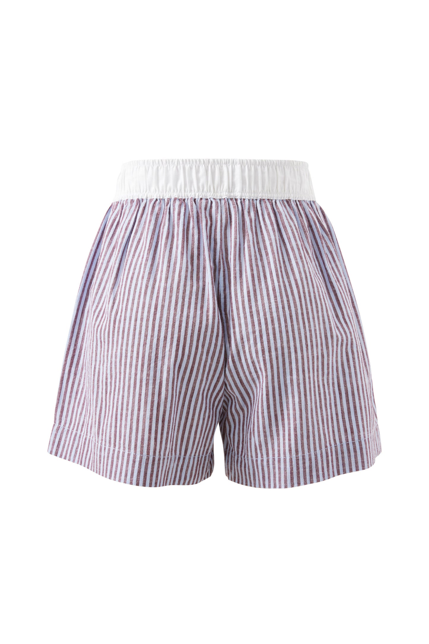Mila Short | Wine / Blue Stripe