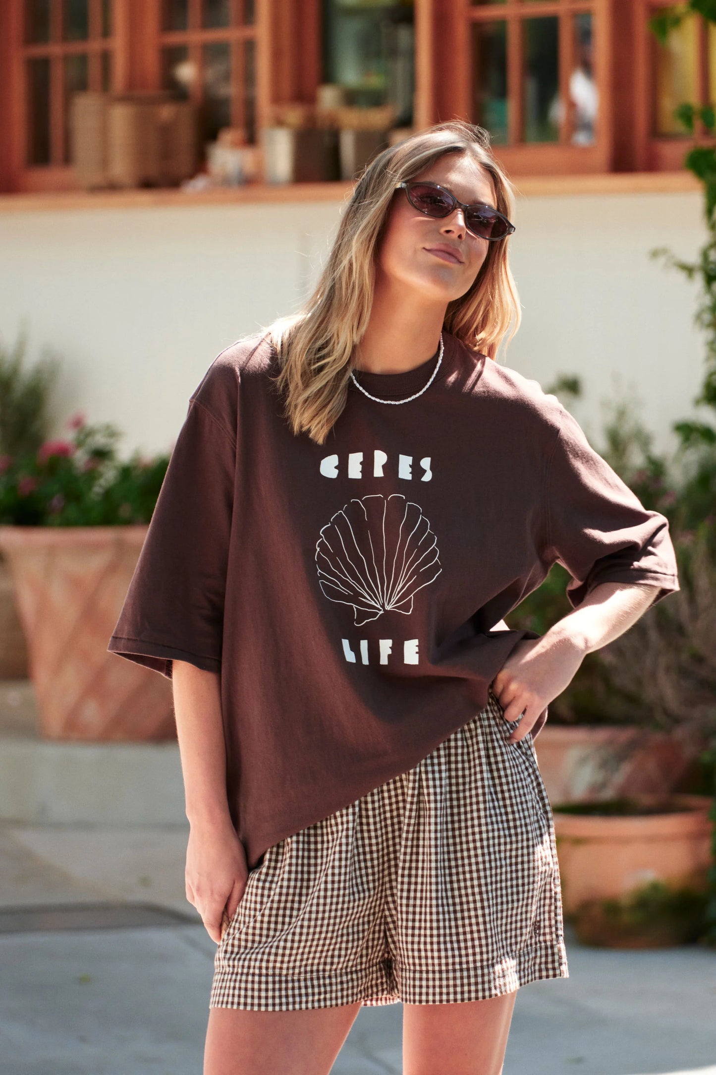 Mila Short | Chocolate Gingham