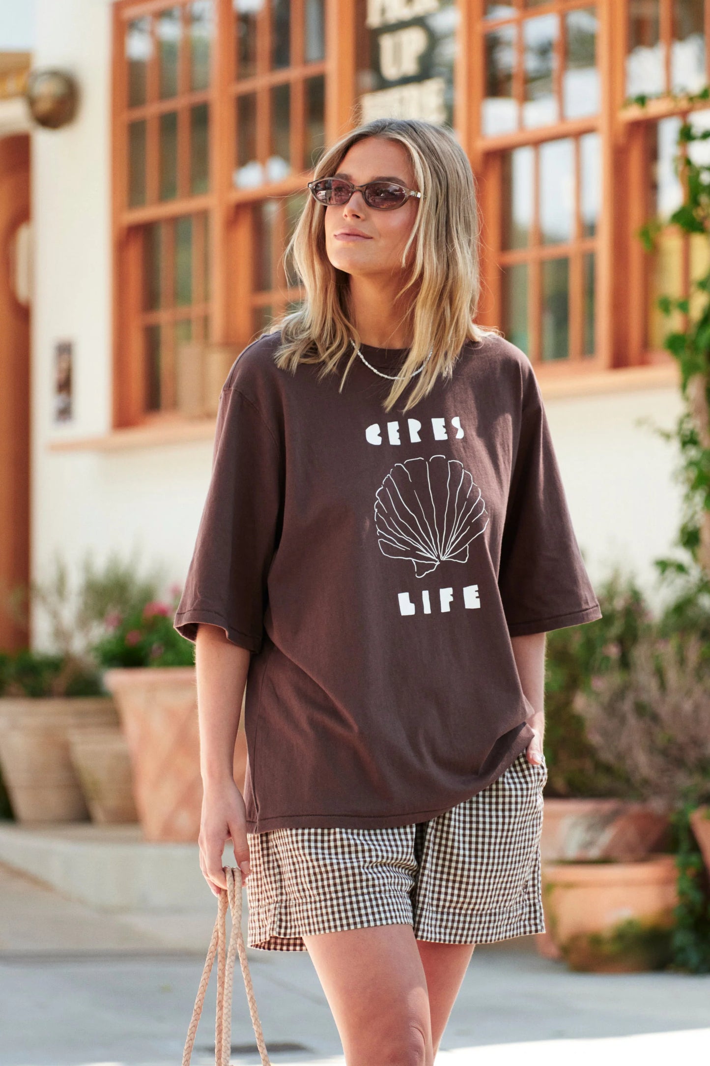 Mila Short | Chocolate Gingham