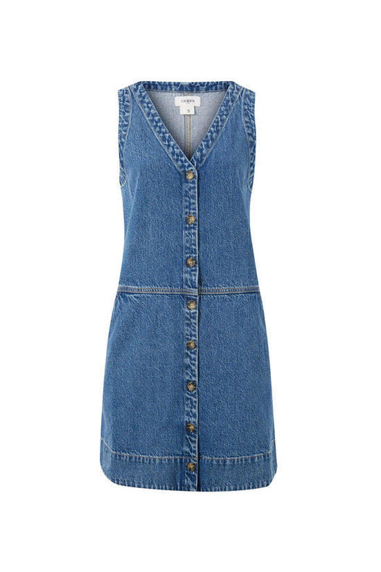 Side Pocket Mini Shift Dress | Fresh Indigo